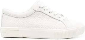 Tommy Hilfiger monogram-embossed low-top sneakers White