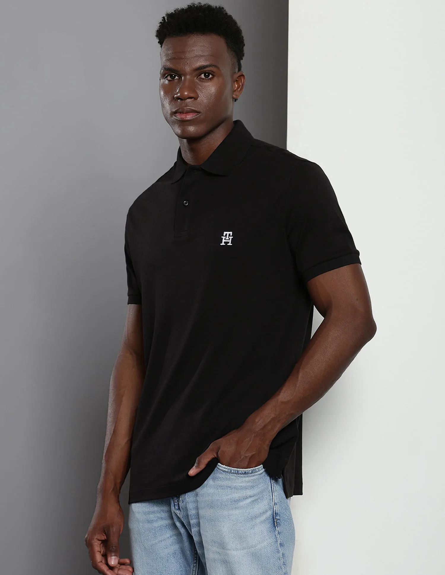 Tommy Hilfiger Solid Interlock Polo Shirt