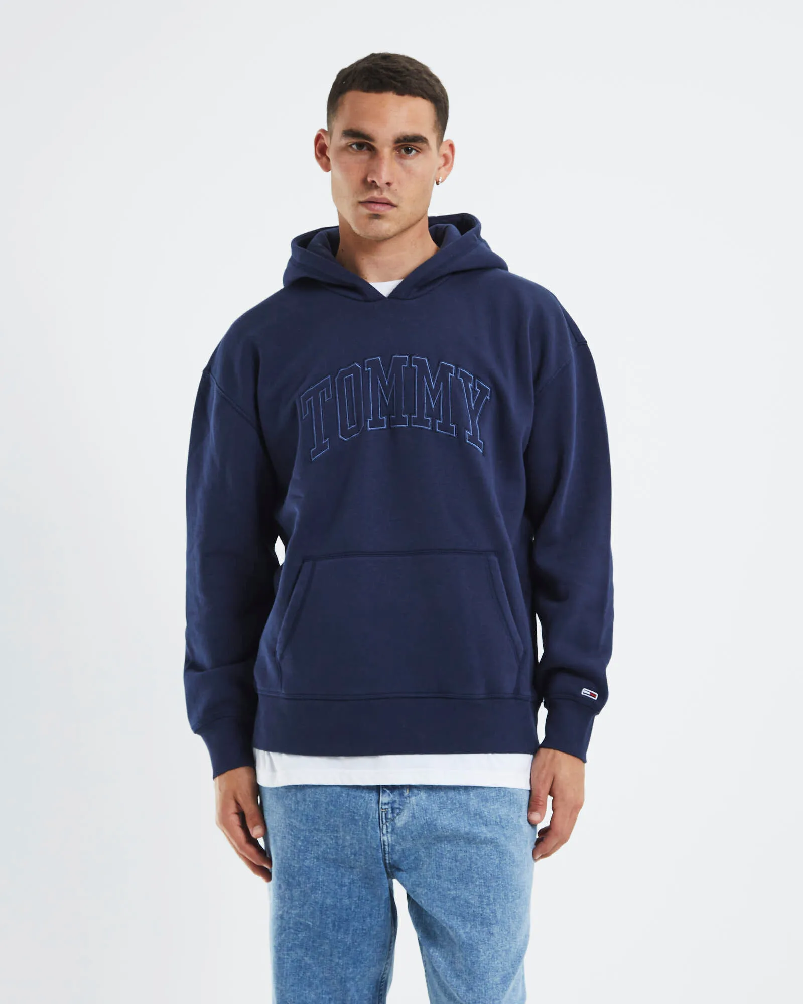 Tommy Jeans TJM College Wash Hoodie Twilight Navy