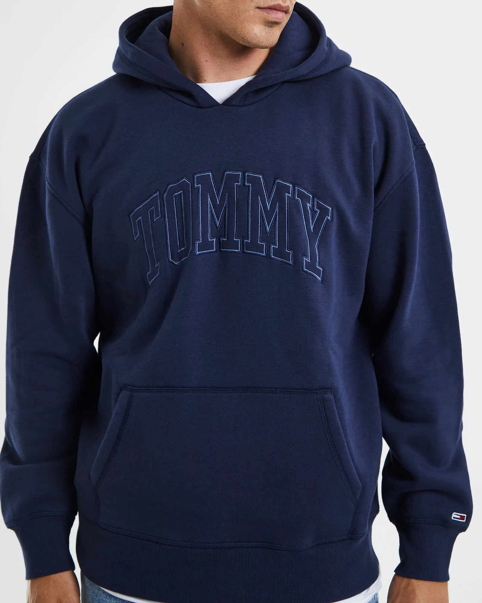 Tommy Jeans TJM College Wash Hoodie Twilight Navy