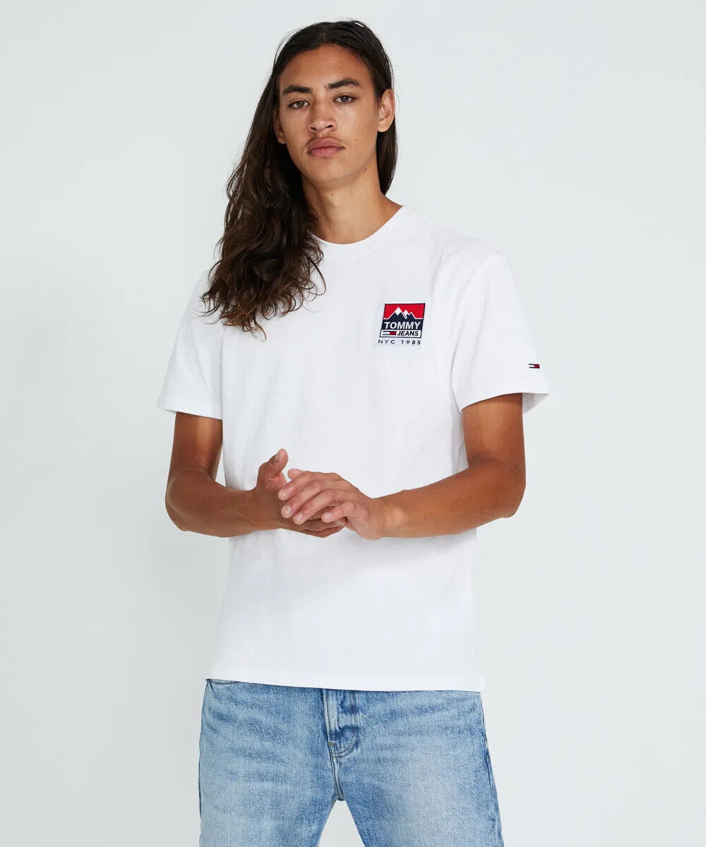 Tommy Jeans Tjm Mountain Back Logo T-shirt Classic White