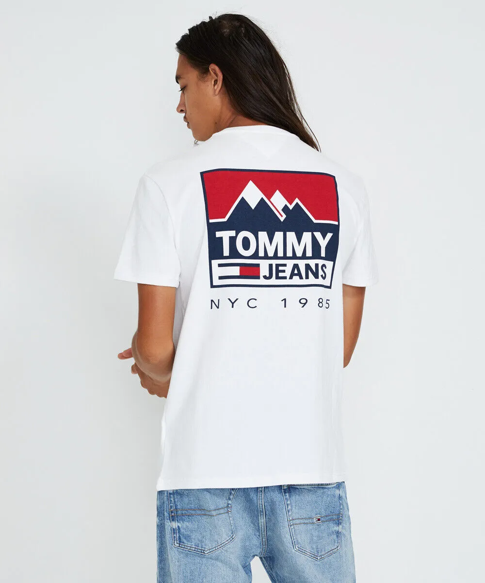 Tommy Jeans Tjm Mountain Back Logo T-shirt Classic White