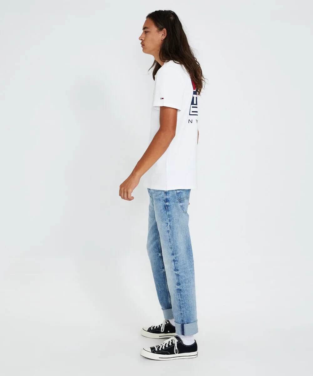 Tommy Jeans Tjm Mountain Back Logo T-shirt Classic White