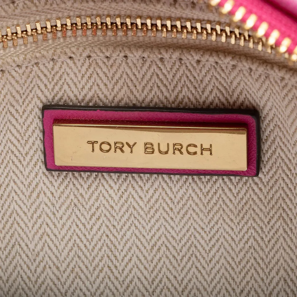 TORY BURCH CHEVRON QUILTED LEATHER SMALL KIRA BAG