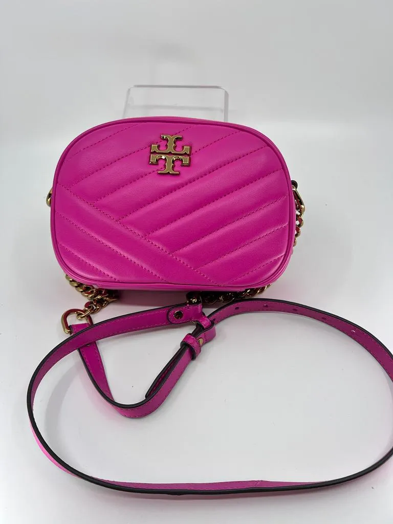 TORY BURCH CHEVRON QUILTED LEATHER SMALL KIRA BAG