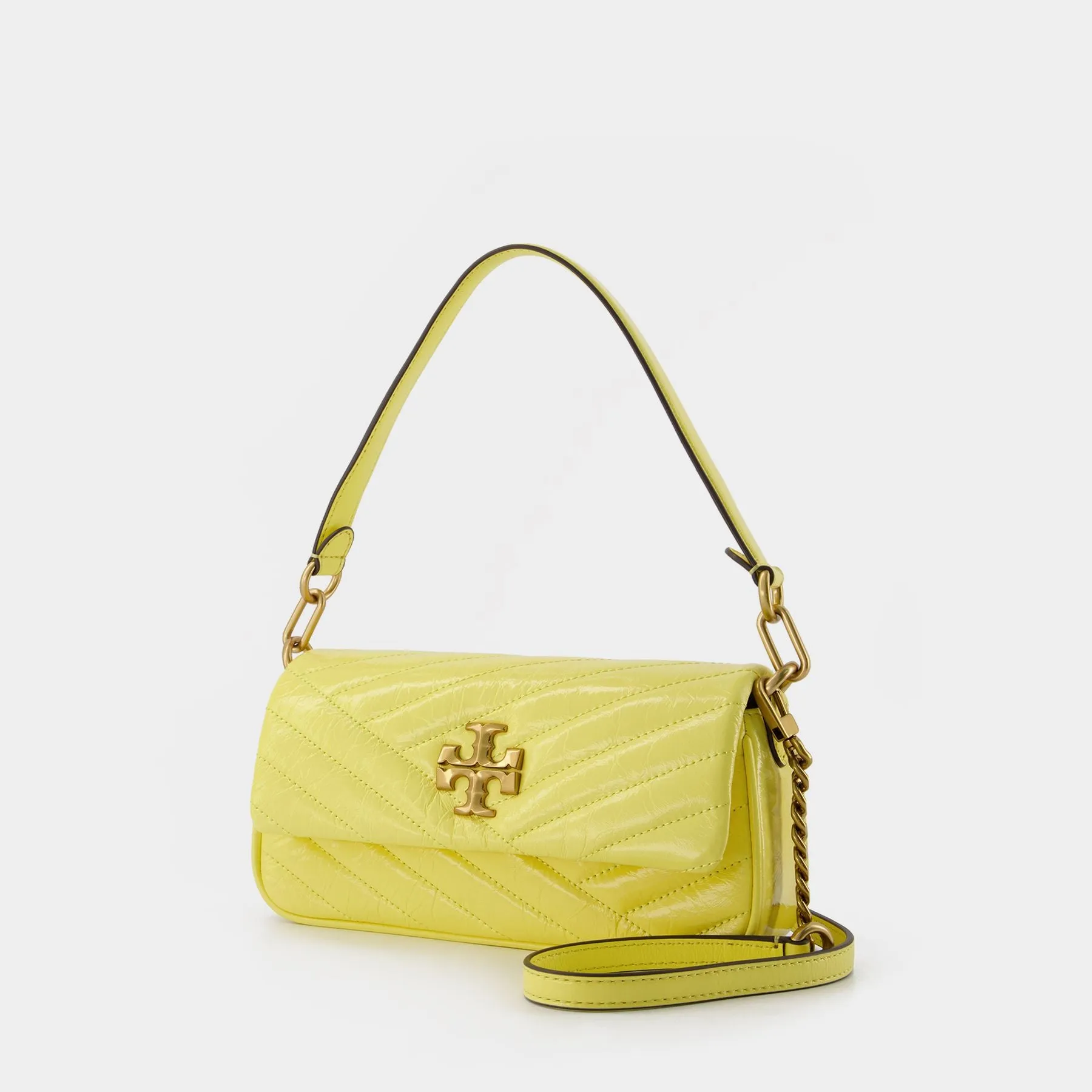 Tory Burch  Kira Chevron Patent Small Flap Shoulder Bag