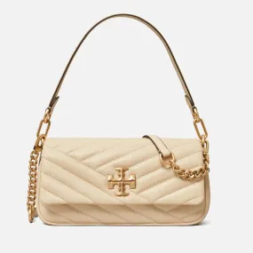 Tory Burch Women's Kira Chevron Small Flap Shoulder Bag - New Cream