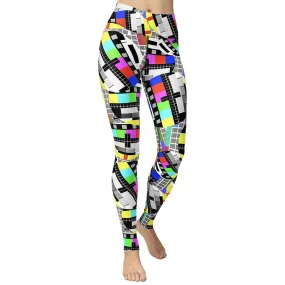 TV No Signal Yoga Leggings