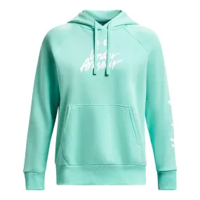 UA Rival Graphic Fleece Women's Hoodie ''Neo Turquoise''