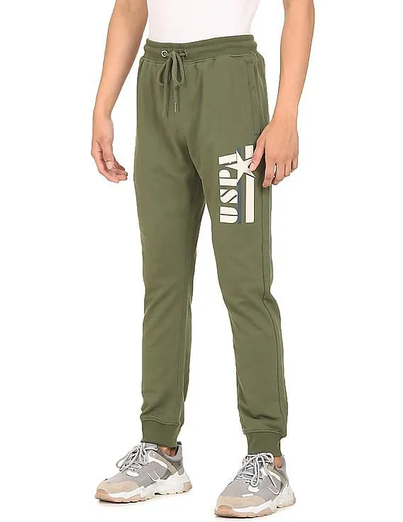 U.S. Polo Assn. Denim Co. Drawstring Waist Solid Joggers