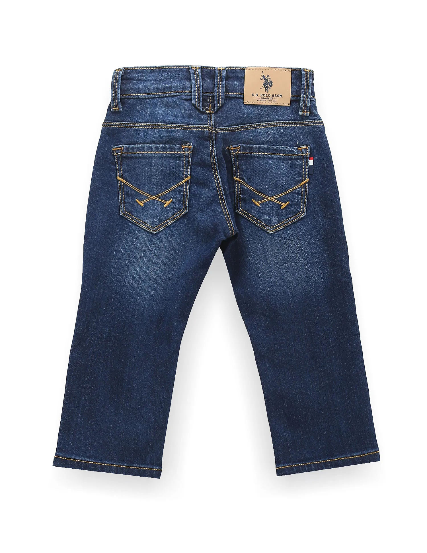 U.S. Polo Assn. Kids Boys Relaxed Fit Blue Jeans