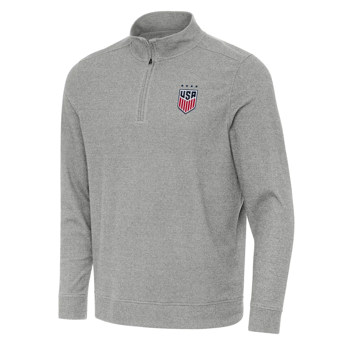 US Womens Soccer Subtle Quarter Zip Mock
