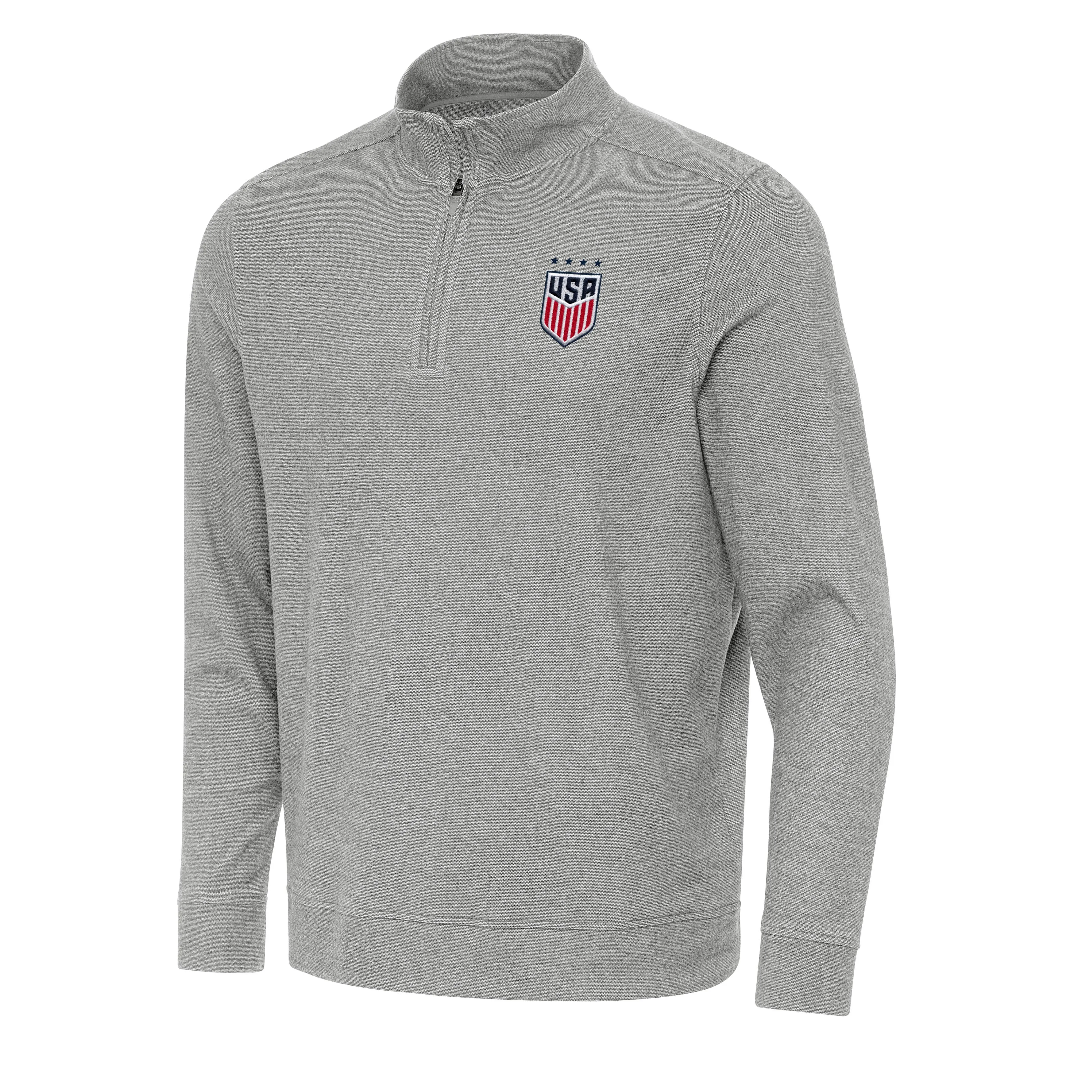 US Womens Soccer Subtle Quarter Zip Mock