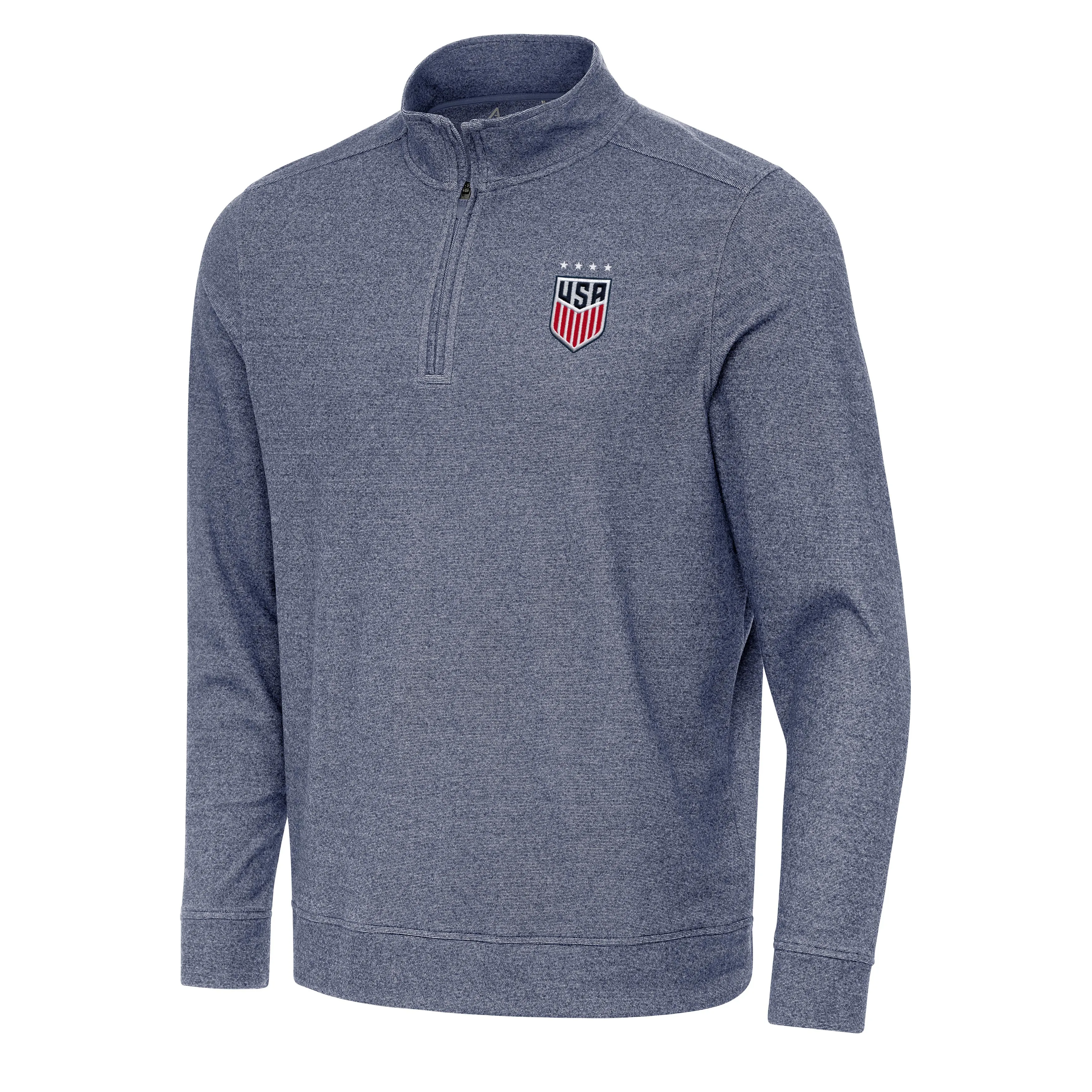 US Womens Soccer Subtle Quarter Zip Mock