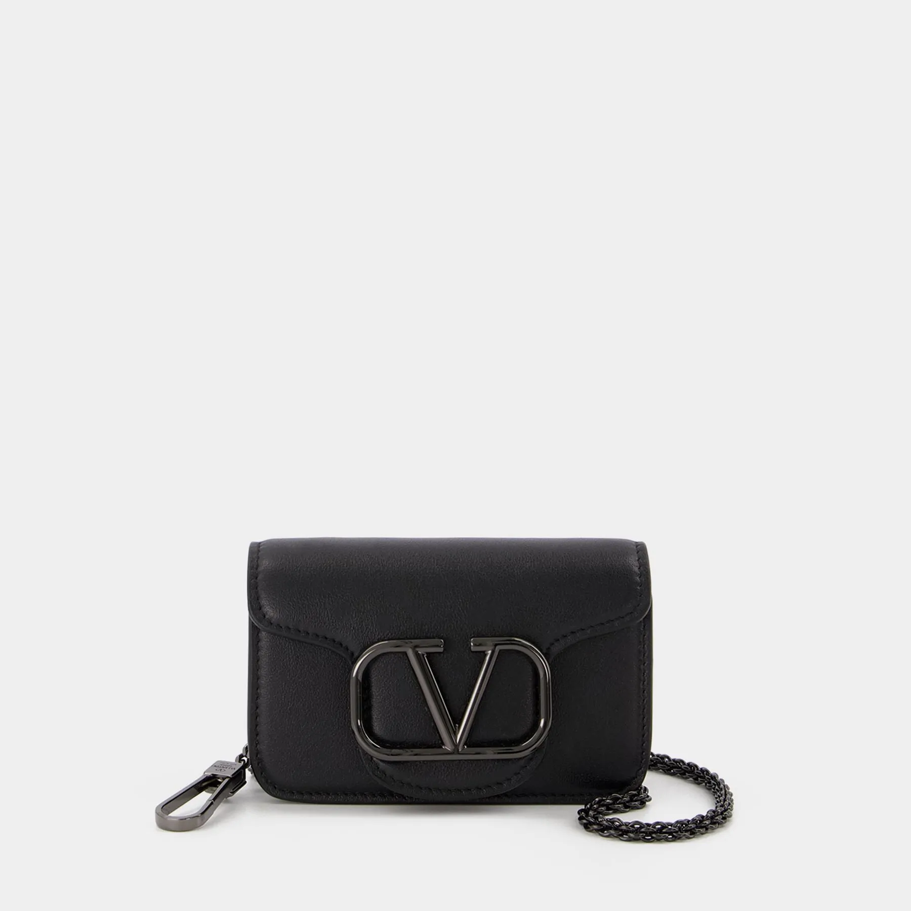 Valentino Garavani  Loco' Micro Bag in Black Leather