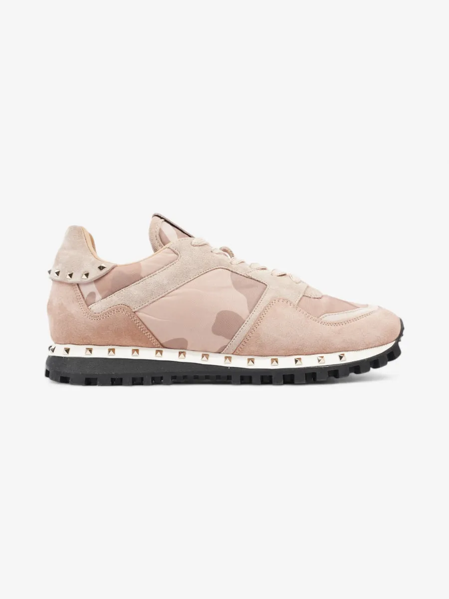 Valentino Rockstud Sneakers Pink / Beige Suede EU 39 UK 6