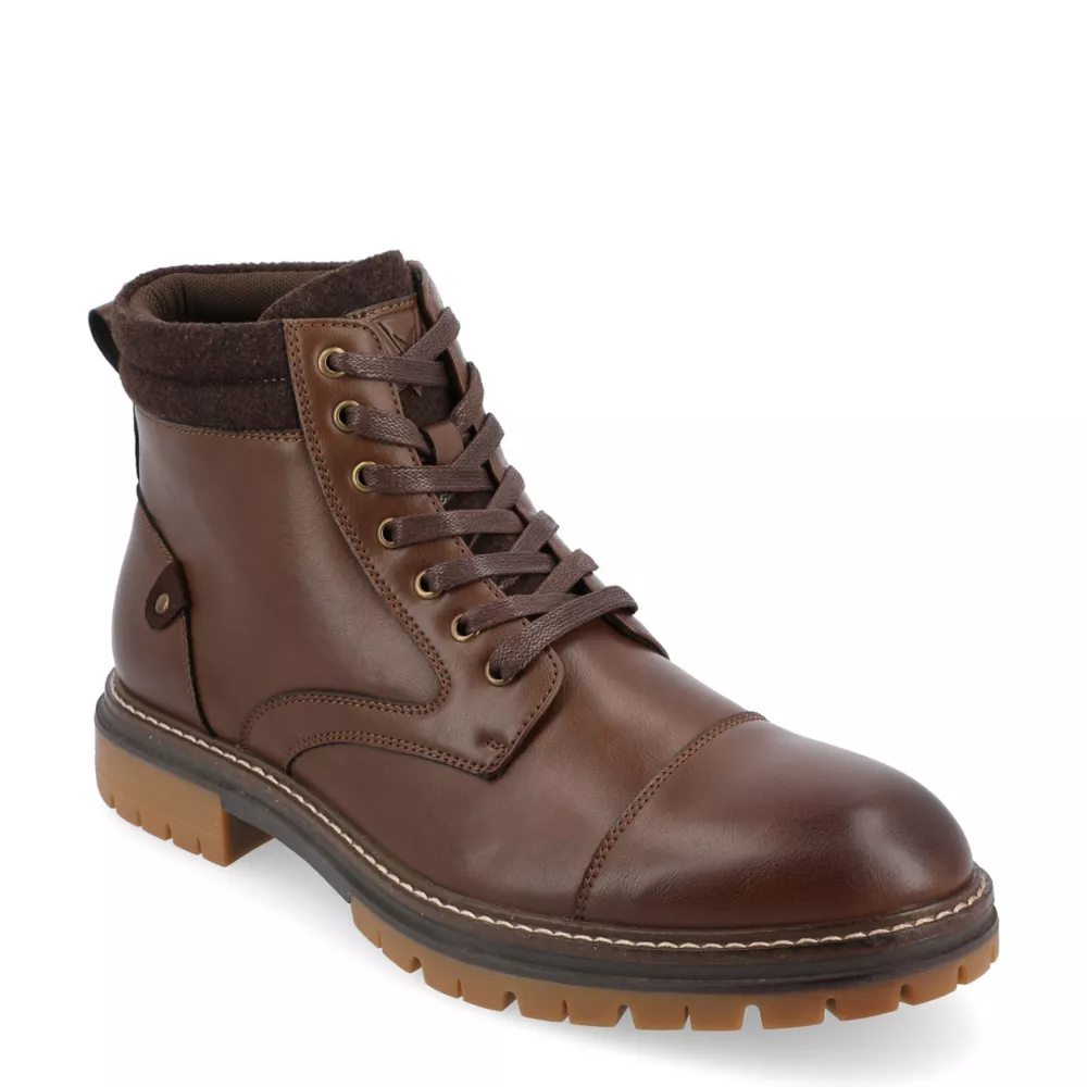 VANCE CO  MENS FEGAN LACE-UP BOOT