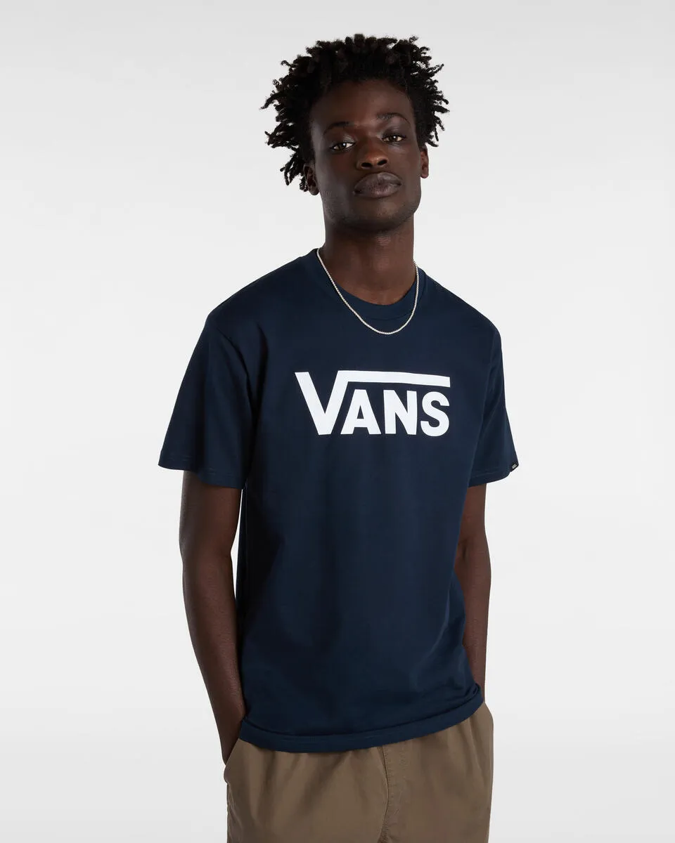 Vans Classic Logo T-shirt-Navy/White