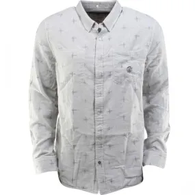 Vans Radcliff Woven Long Sleeve Shirt (gray / graphite nep / ikat)