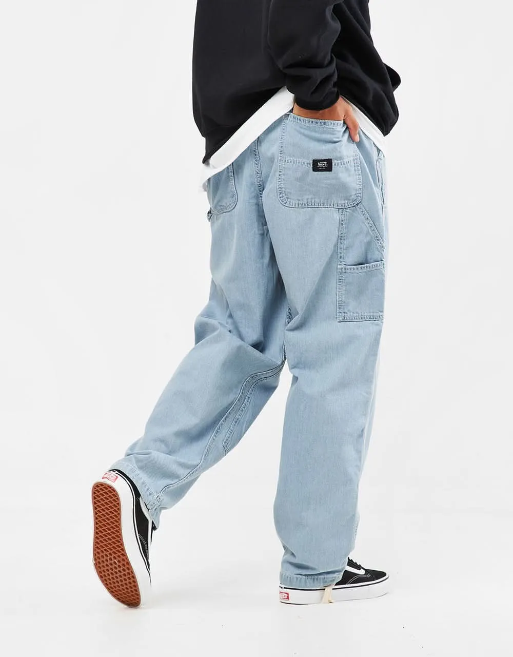 Vans Range Baggy Tapered Carpenter Pant - Stonewash Blue