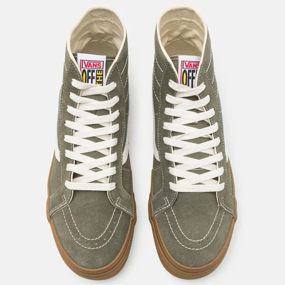 Vans UA SK8-Hi 38 Decon VR3 Salt Wash Trainers - Dark Olive