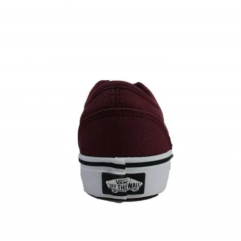 Vans YT Atwood | Oxblood/Black Canvas | Childrens Lace Up Sneakers