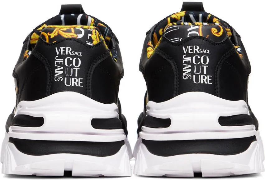 Versace Jeans Couture Black & Gold Trail Trek Sneakers