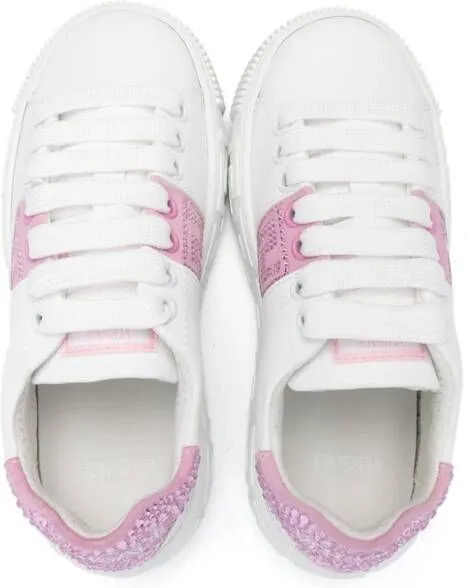 Versace Kids La Greca sneakers White