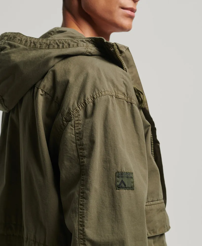 Vintage Hooded Deck Jacket | Authentic Khaki