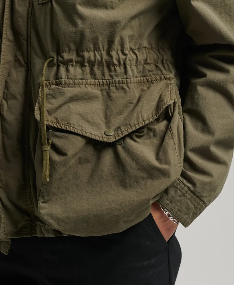 Vintage Hooded Deck Jacket | Authentic Khaki