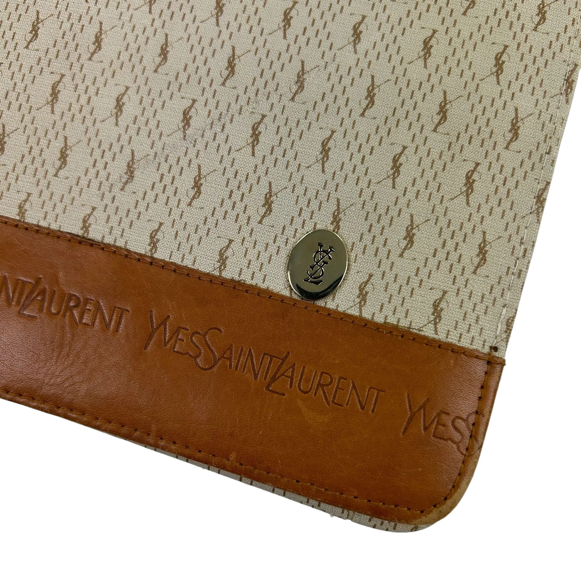 Vintage Yves Saint Laurent Monogram Shoulder Bag | Second Wave Vintage