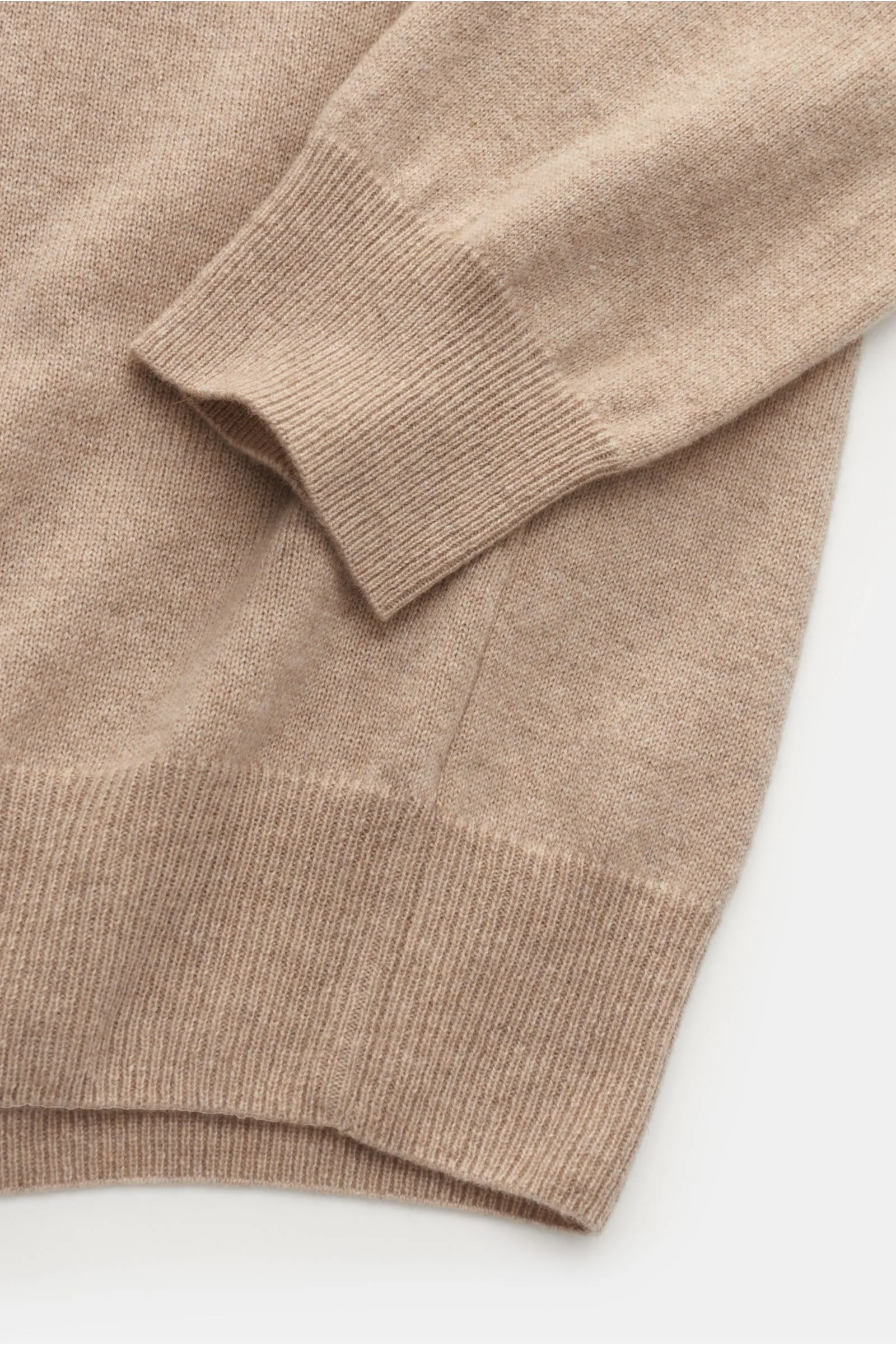 VON BRAUN cashmere knit polo beige