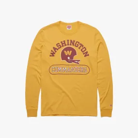 Washington Commanders Throwback Helmet Long Sleeve Tee