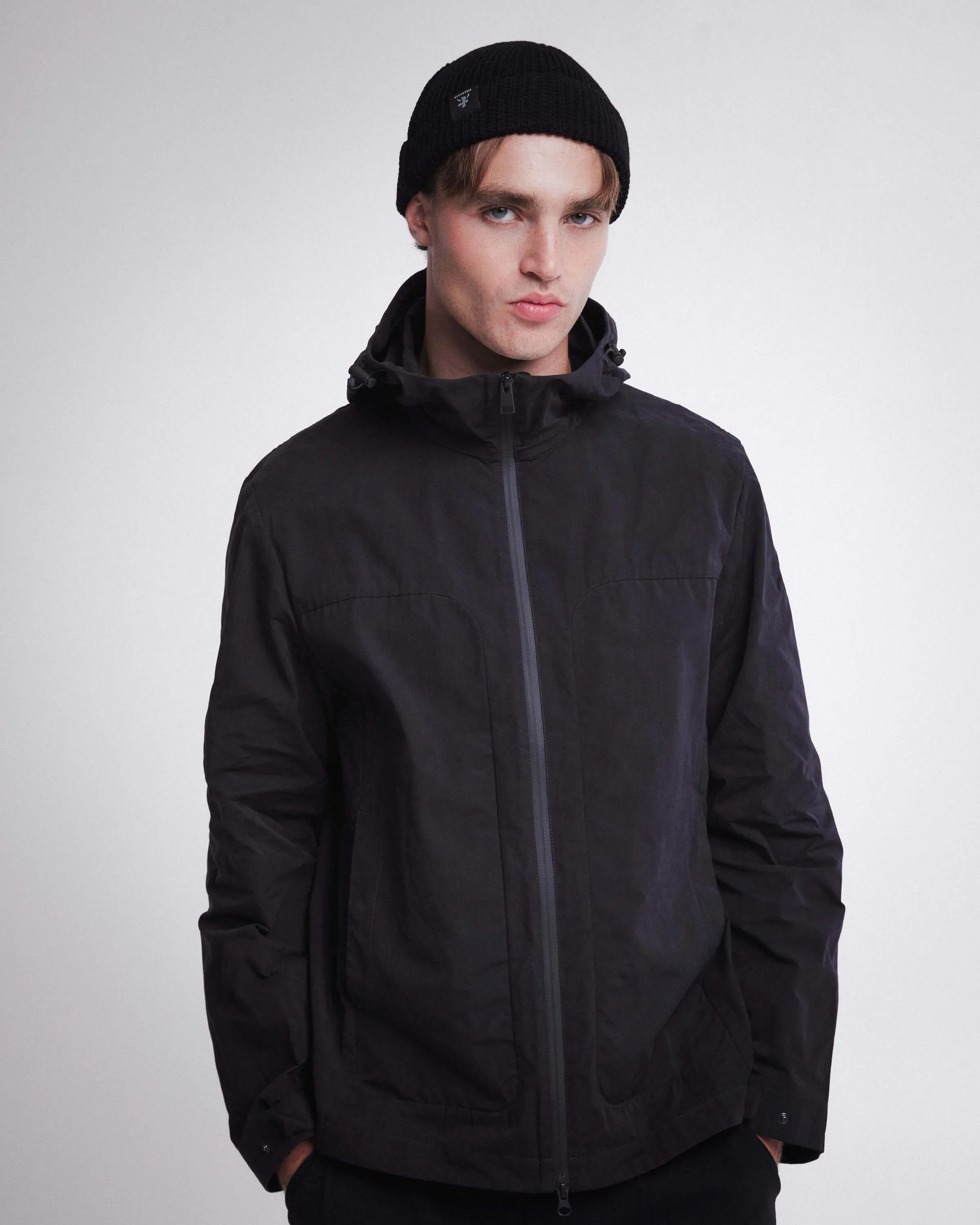 Waxed Cotton Hooded Blouson PR405310