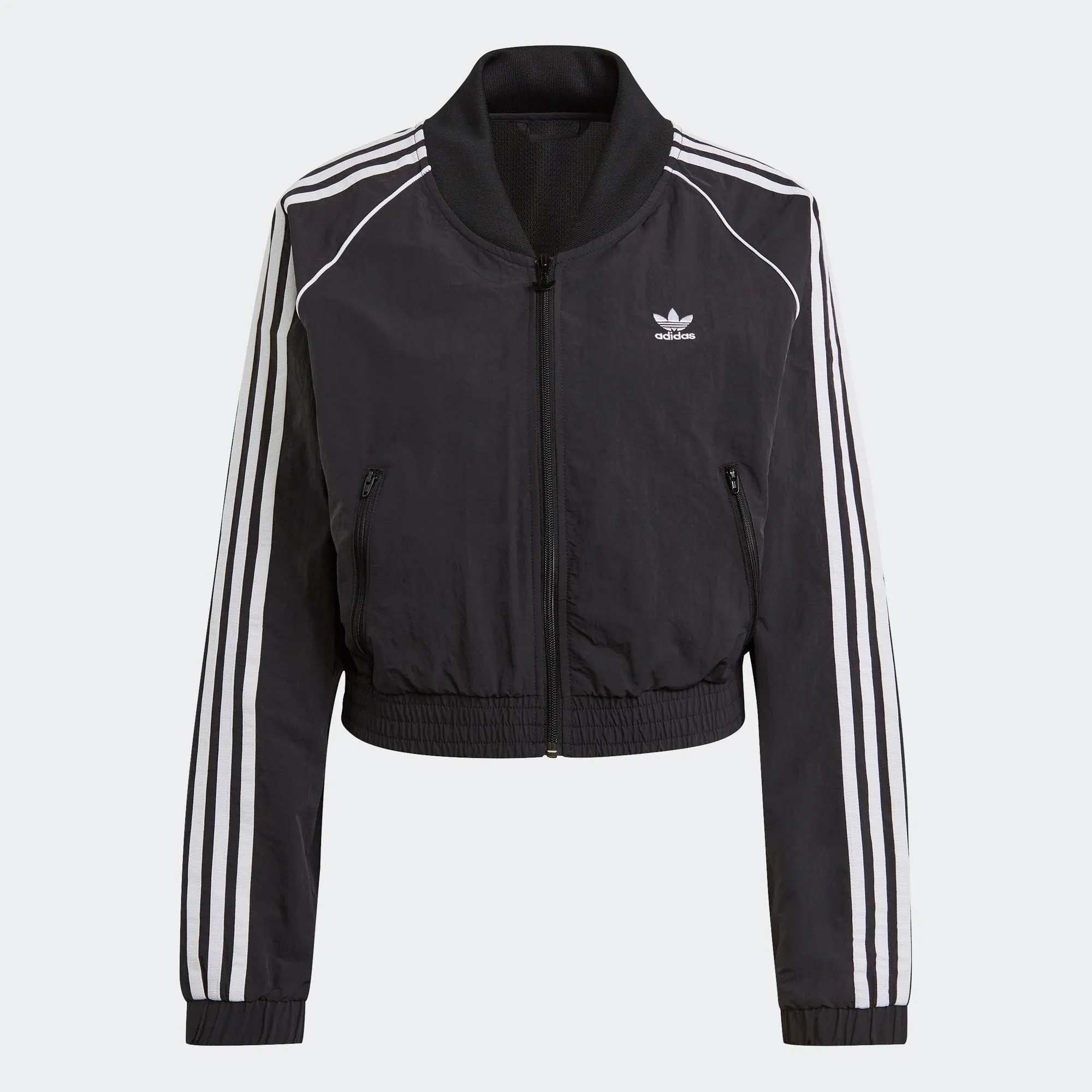 Women's adidas Originals Adicolor Classics Cropped Track Jacket Black