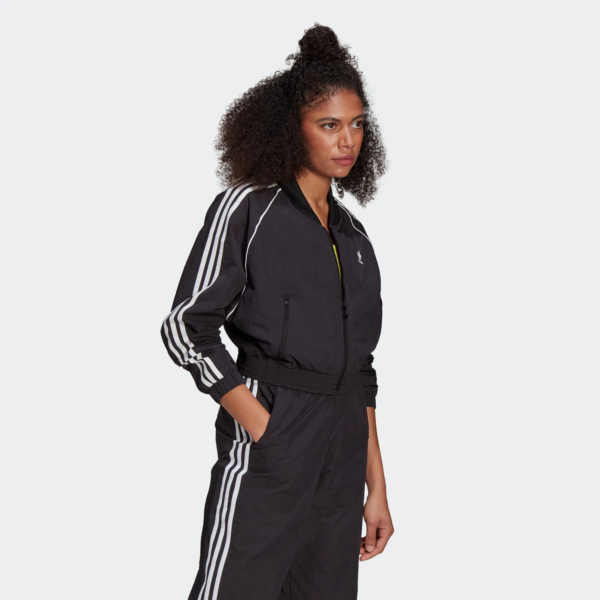 Women's adidas Originals Adicolor Classics Cropped Track Jacket Black