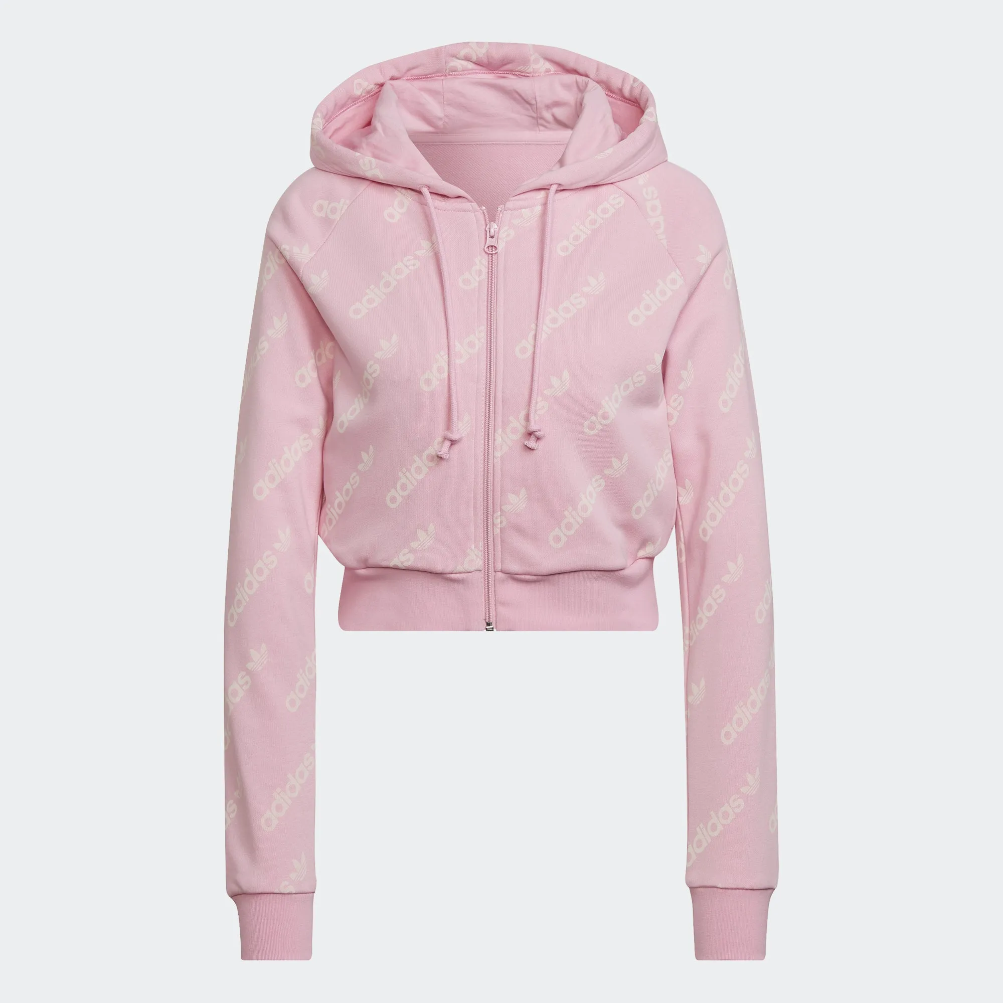 Women's adidas Originals Cropped Monogram Jacket True Pink