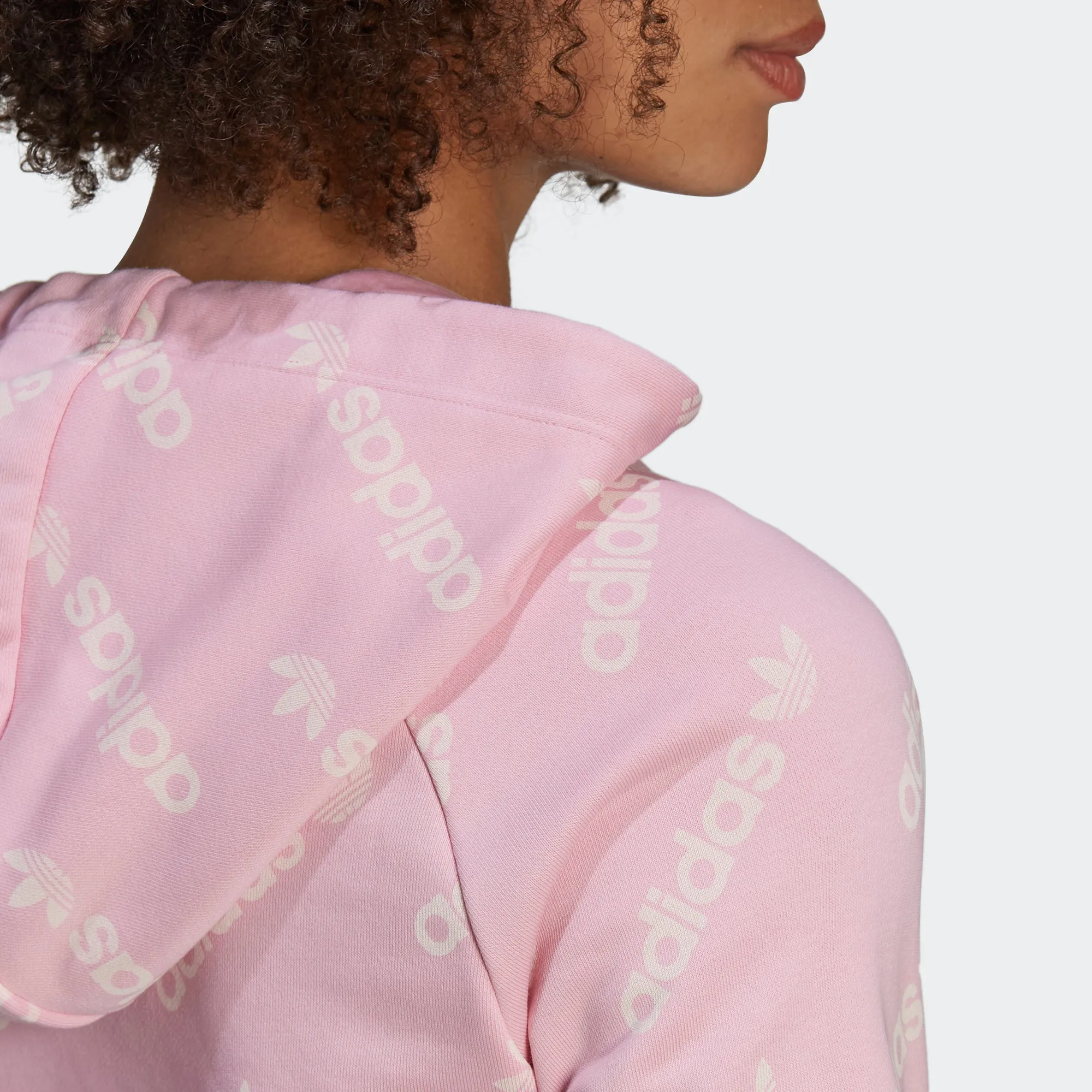 Women's adidas Originals Cropped Monogram Jacket True Pink