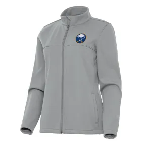 Women's Buffalo Sabres Antigua Gray Links 2 Full-Zip Golf Jacket