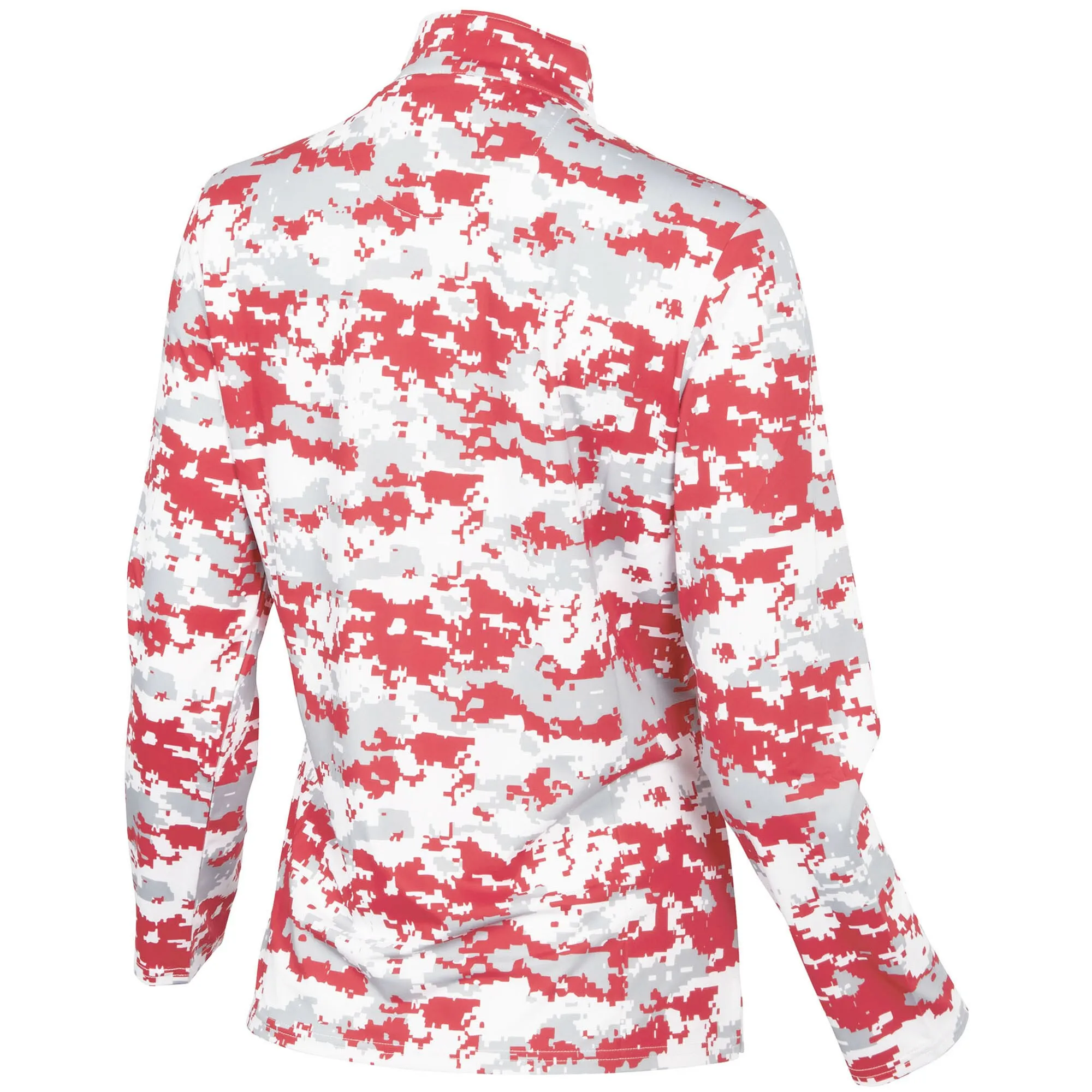 Women's Cardinal Arkansas Razorbacks Digital Camo Performance Quarter-Zip Pullover Jacket