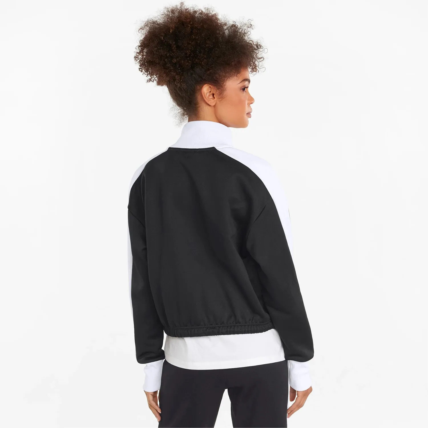 Women's PUMA Iconic T7 Cropped PT Jacket Black