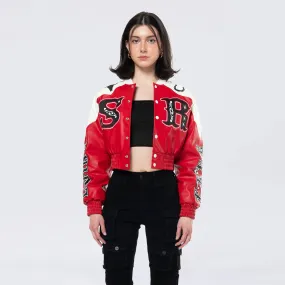 Women's Smoke Rise Relaxed Rodeo Cropped Jacket True Red