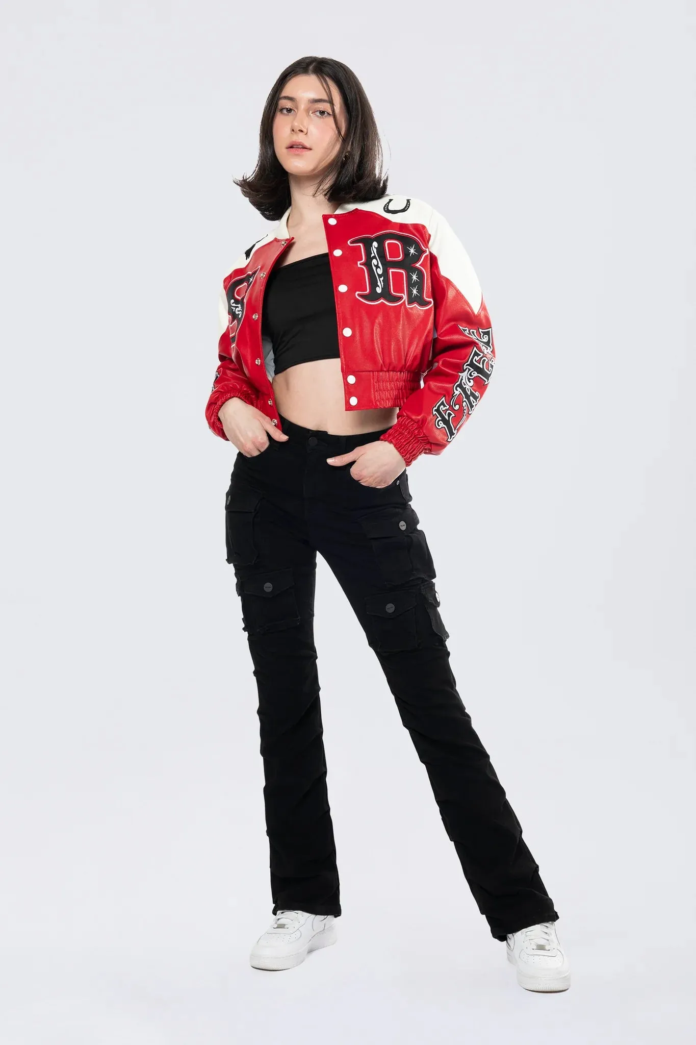 Women's Smoke Rise Relaxed Rodeo Cropped Jacket True Red