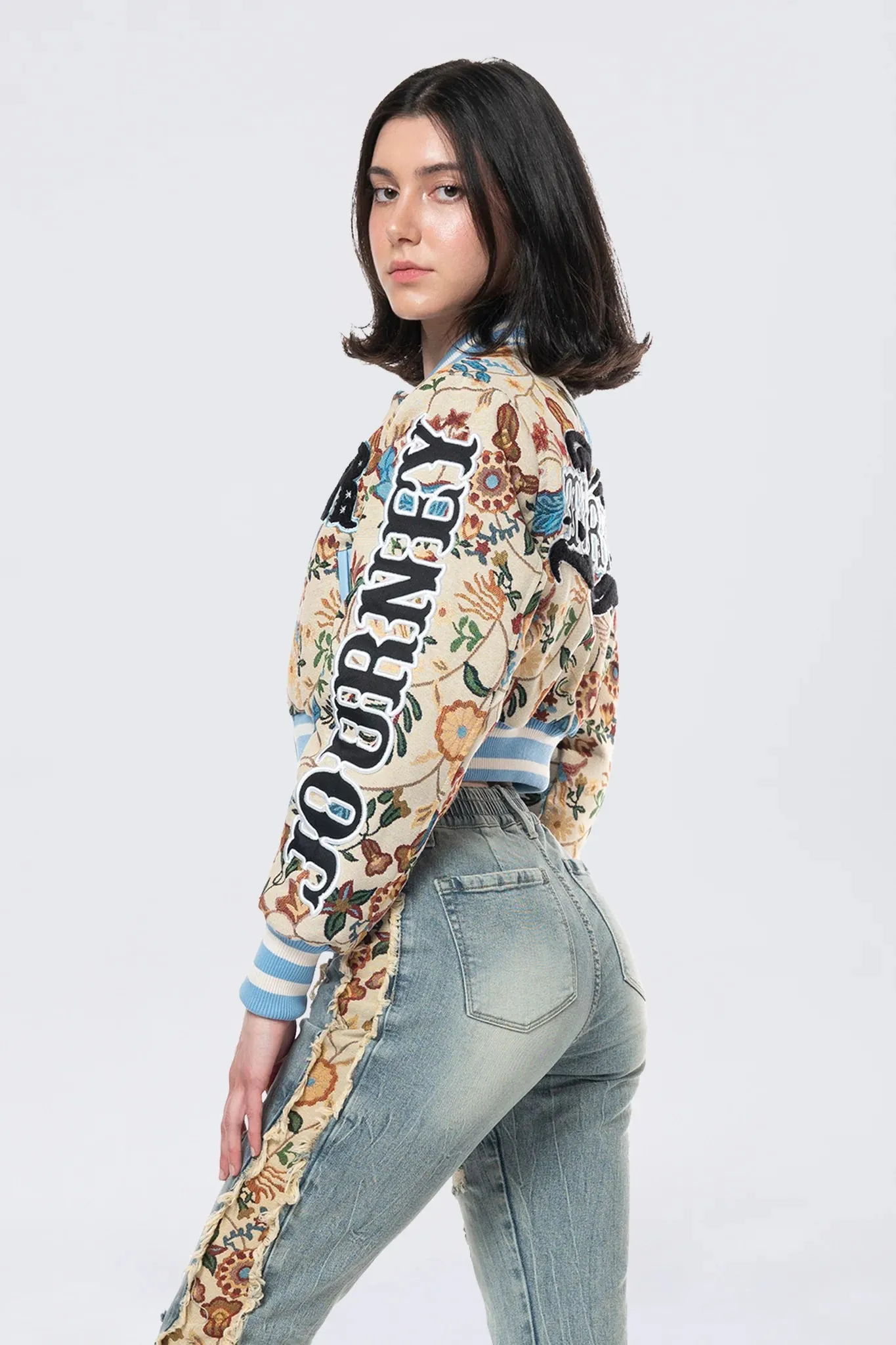 Women's Smoke Rise Tapestry Cropped Jacket Botanic